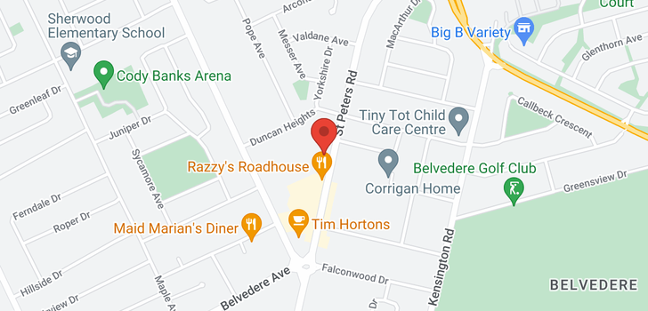 map of 177 St Peters Road